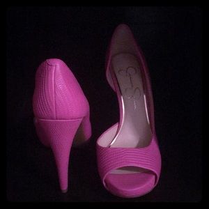 Jessica Simpson pink heels